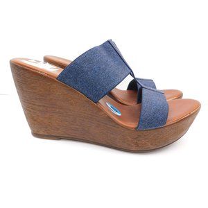 Contesa Italian Shoemakers Wedge Heels Sandals 10 (4925)